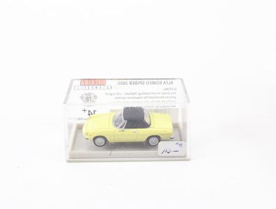 Brekina H0 29608 Modellauto Alfa Romeo Spider 2000 gelb 1:87