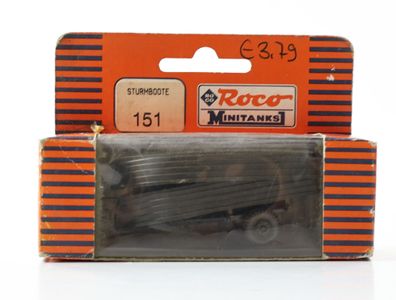 Roco Minitaks H0 151 Modellboot Sturmboote Grün 1:87