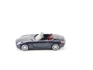 Herpa H0 101868 Modellauto PKW MB SLS AMG C197 Schwarz Metallic Cabrio 1:87