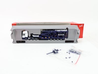Herpa H0 303422 Modellauto LKW Semitieflader MB Actros L08 SZ "Wasel-Krane"