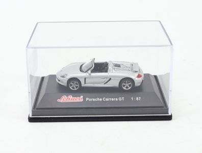 Schuco H0 21786 Modellauto PKW Porsche Carrera GT metallic grau 1:87