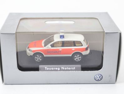 Wiking H0 Modellauto PKW Touareg Notarzt Limitierte Auflage 2004 VW 1:87