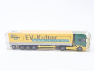 Wiking H0 Modellauto LKW Scania "EV-Kultur" Siemens Werbemodell 1:87