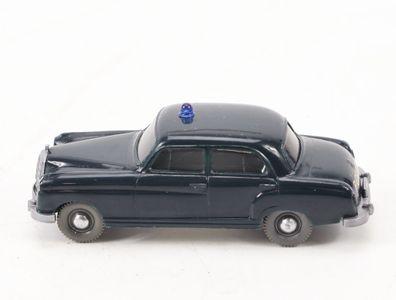 Wiking H0 1081/2B Modellauto Polizeiwagen MB 220 schwarzgrün 1:87