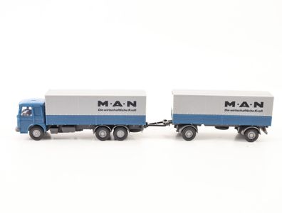 Wiking H0 470/10b Modellauto LKW Fernlastzug MAN Büssing 22.320 UNL 1:87