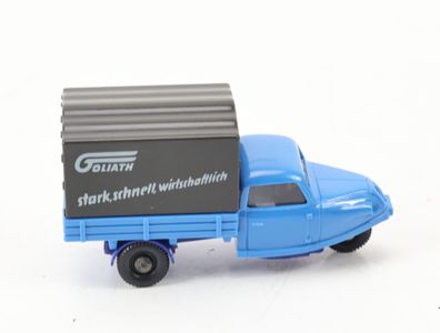 Wiking H0 Modellauto Goli Dreirad "Goliath stark schnell wirtschaftlich" 1:87