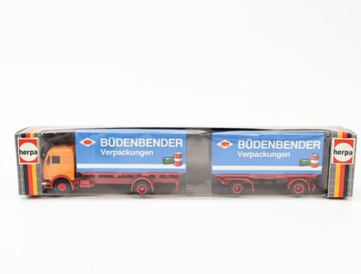 Herpa H0 811306 Modellauto LKW Hängerzug MB Büdenbender 1:87