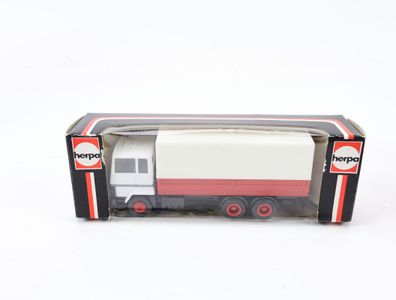 Herpa H0 803 291 Modellauto Pritschen LKW Ford Berliet mit Plane 1:87