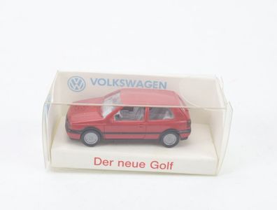 Wiking H0 Modellauto PKW Volkswagen Der neue Golf Rot 1:87