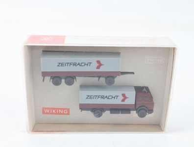 Wiking N 9040 Modellauto LKW Mercedes Benz LKW mit Anhänger "Zeitfracht" 1:160