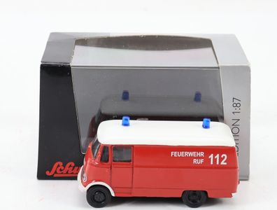 Schuco Die Cast Mercedes-Benz L319 Feuerwehr in Box 1:87