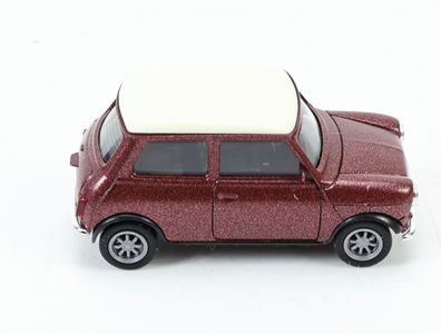 Herpa H0 031103 Modellauto PKW Mini Cooper Dunkelrot mit weißem Dach 1:87