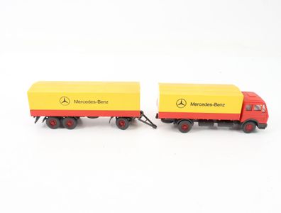 Wiking H0 456 Modellauto LKW Mercedes-Benz 1632 Pritschenlastzug 1:87