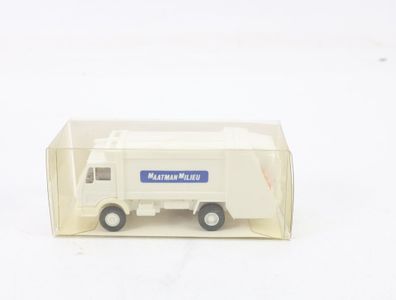 Wiking H0 Modellauto Müllwagen Maatman Milieu MB Werbemodell 1:87