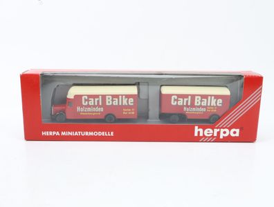 Herpa H0 143929 LKW MB Hängerzug Spedition Carl Balke 1:87