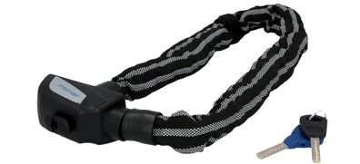 Fischer Fahrradschloss Reflexstreifen Kettenschloss Reflex Länge 80 cm Ø 8 mm