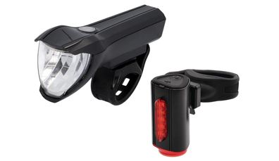 Fischer Fahrrad LED Beleuchtungs-Set Twin mit innovativer 360° Bodenleuchte