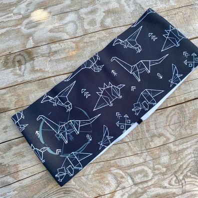 ROSA MINT Kids Funktionsstirnband Origami Dinos black