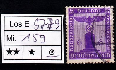 Los E5779: Deutsches Reich Dienst Mi. 159, gest