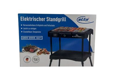 Elta® Elektro Grill Barbecue-Tischgrill Indoor-Outdoor BBQ elektrischer Standgrill