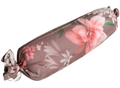 Betten Hofmann Satin-Bezug Knierolle Therapierolle Knierollenbezug Blumen braun