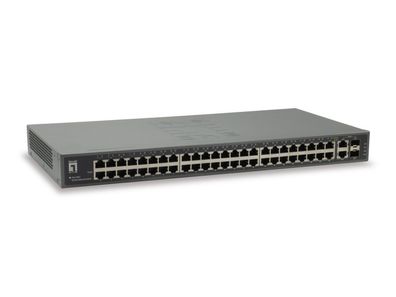 LevelOne FGU-5021 - Switch - unmanaged - 48 x 10/100 + 2 x Kombi-Gigabit-SFP