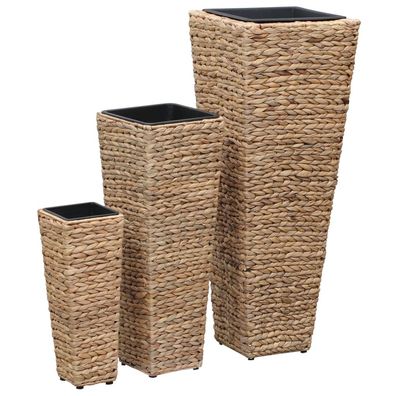 TOP Säulen-Blumenkübel | 3er Set | Pflanzkasten | Blumentopf | Wasserhyazinthe