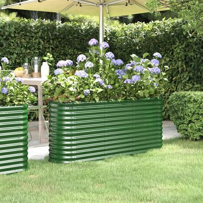 Ovales Hochbeet | Pflanzkübel | Kräuterbeet | Gemüsegarten | pulverbeschichtet