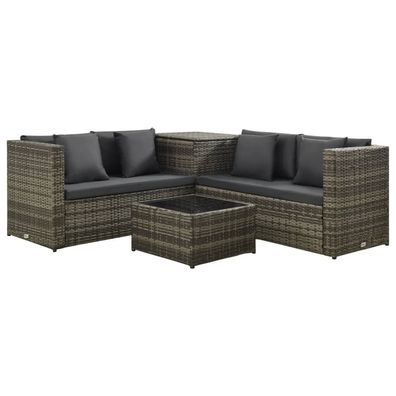 Gartenmöbel | Lounge-Set | Sitzgruppe | Poly Rattan | Sitzgarnitur | inkl. Tisch