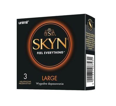 Skyn Unimil grosse latexfreie Kondome, 3 Stueck