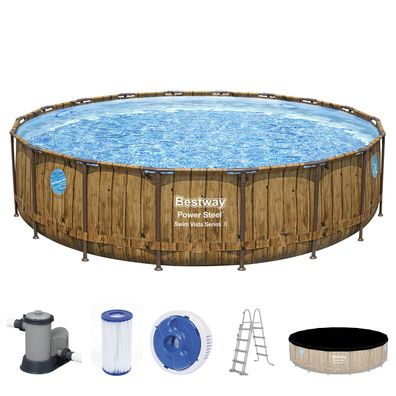 Power Steel™ Swim Vista Series™ Frame Pool Komplett-Set mit Filterpumpe Ø 488 x