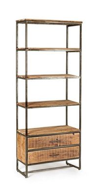 Bücherregal Elmer 73 x 190 x 35 cm Akazie