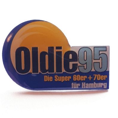 Pin Anstecker Oldie 95 - Die Super 60er und 70er für Hamburg