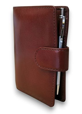 Succes Deluxe Mini Manager Organizer Leder A8 Ringbuch Cognac 15 mm Ringung PM214DL05