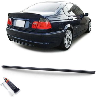 Heckspoiler Spoilerlippe Schwarz Glanz mit ABE passend für BMW 3er E46 Limo 98-05