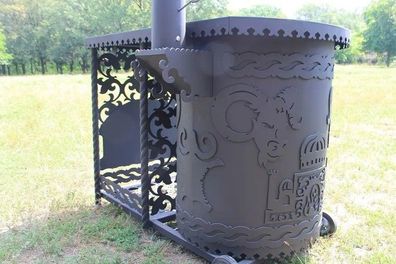 Garten Ofen Station Universal „Kolchida“ für Kessel, Utschak, von 10 bis 30 Litern