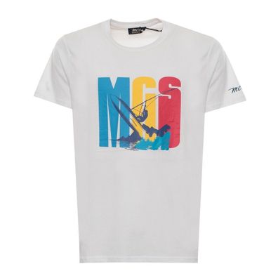 MCS - T-Shirt - 10BTS003-L2301-WHITE-GXL - Herren