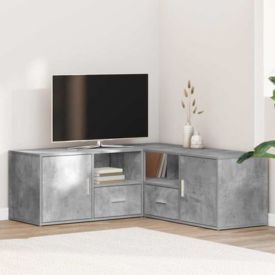 vidaXL Eckregal Betongrau 200x40x45 cm Holzwerkstoff