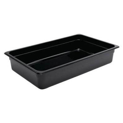 Vogue Gn-Behälter Gn11 Schwarz 100mm