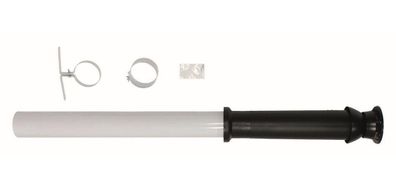 VA senk. Dachdurchführung turboTEC Luft-/Abgasführung, 60/100 mm, schwarz