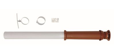VA senk. Dachdurchführung turboTEC Luft-/Abgasführung, 60/100 mm, rot