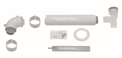 Vaillant Basis-Anschluss-Set Brennwert 60/100 PP an Abgasl. DN 80 im Schacht