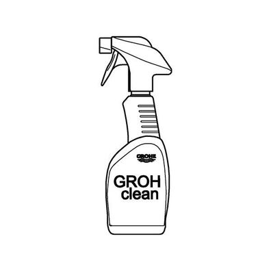 GROHE Armaturen-/Badreiniger Grohclean 48166 500 ml in der Sprühflasche