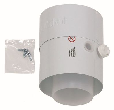 Vaillant Zwischenstück m. Prüföffnungen für Luft-/Abgasführung, PP, 80/125 mm