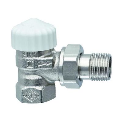 Heimeier Thermostat-Ventilunterteil V-exact II, Eckform, DN 10, vernickelt