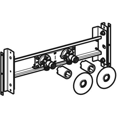 GE Duofix Traverse für AP-Armatur Pos. Armatur variabel mit Bef