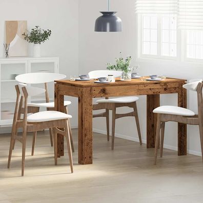vidaXL Esstisch Altholz-Optik 120x60x76 cm Holzwerkstoff