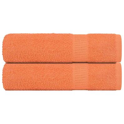 vidaXL Badetücher 2 Stk. Orange 100x150 cm 360 g/m² 100% Baumwolle