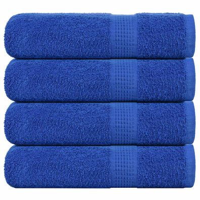 vidaXL Duschtücher 4 Stk. Blau 70x140 cm 360 g/m² 100% Baumwolle