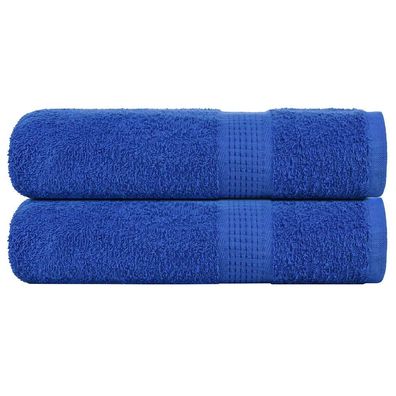 vidaXL Badetücher 2 Stk. Blau 100x150 cm 360 g/m² 100% Baumwolle